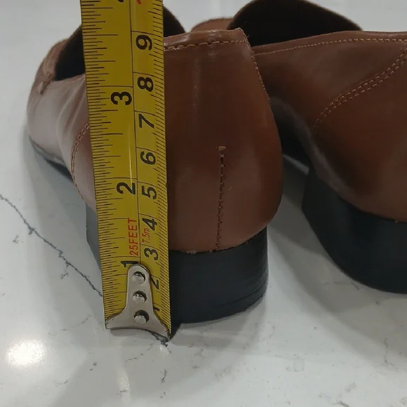 Rockport Women's Brown Loafers Sz9.5 Leather Upper Pre-owned - Picture 4 of 8